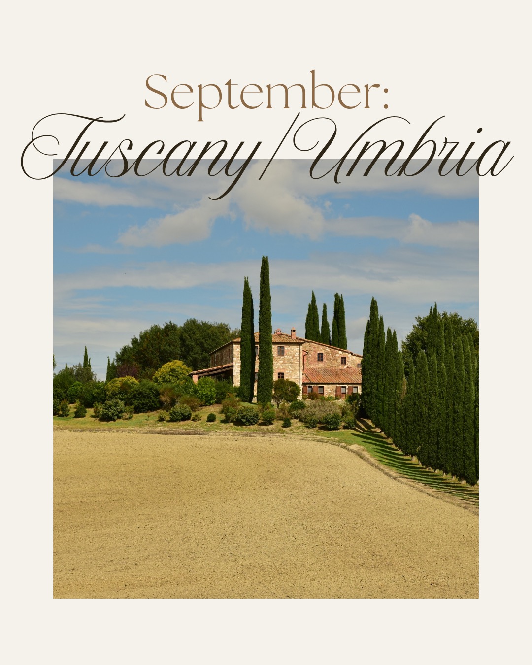 September 2027 — Tuscany & Umbria